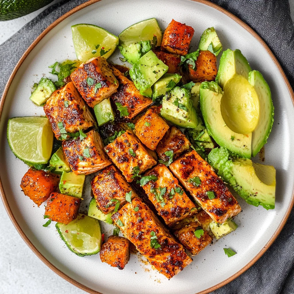 Baked Cajun Salmon with Avocado: A Zesty Delight
