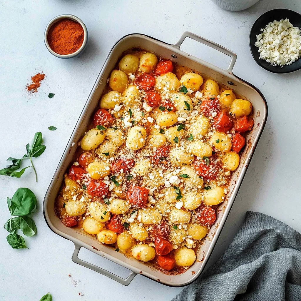 Baked Feta Gnocchi: Creamy and Comforting Delight