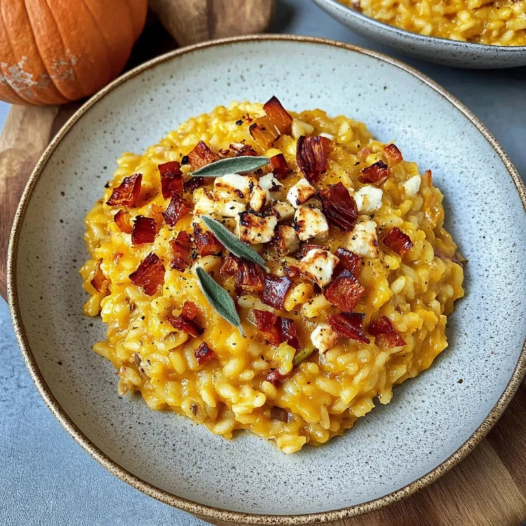 Baked Pumpkin Goat Cheese Risotto: Comforting and Creamy