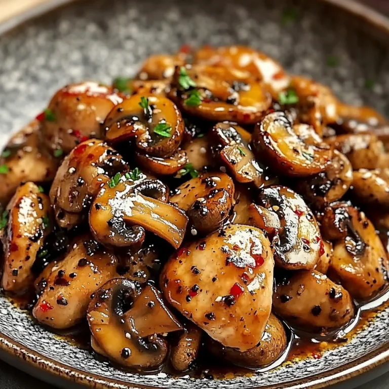 Black Pepper Chicken with Mushrooms: A Flavor Explosion