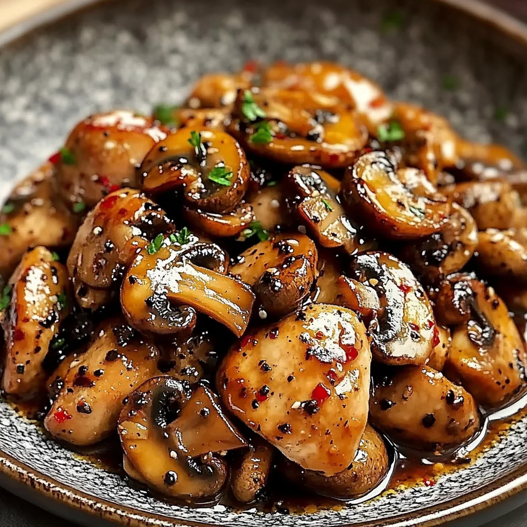 Black Pepper Chicken with Mushrooms: A Flavor Explosion