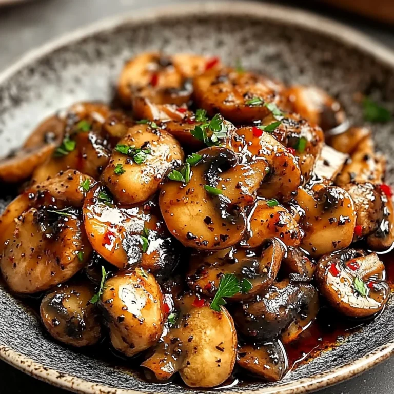 Black Pepper Chicken with Mushrooms: Bold and Flavorful