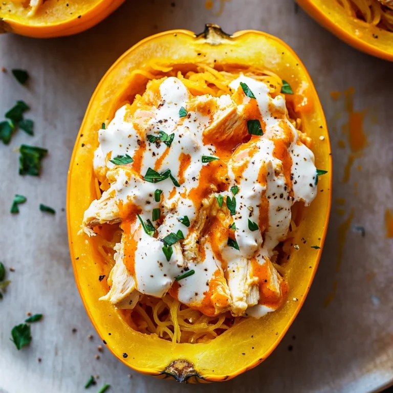 Buffalo Chicken Stuffed Spaghetti Squash: A Bold Delight