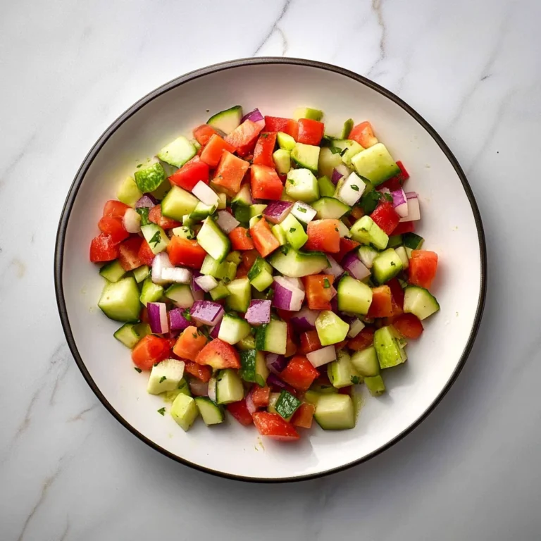 CHOPPED VEGETABLE SALAD: Fresh and Flavor-Packed Delight