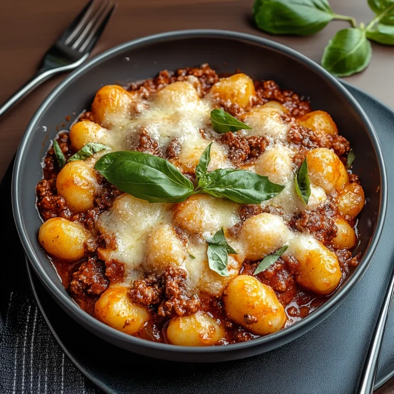 Cheesy Bolognese Gnocchi Bake: A Comforting Delight