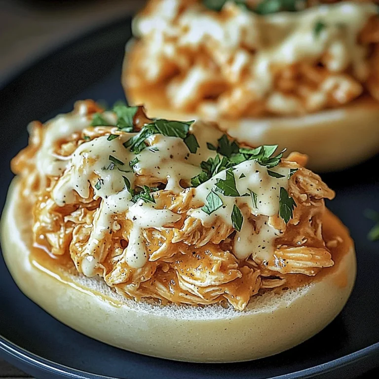 Chicken Alfredo Sloppy Joes: A Delicious Twist on Comfort…