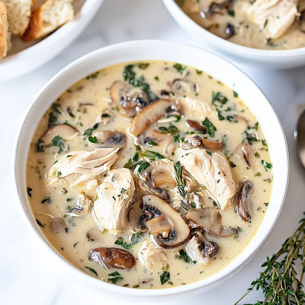Comforting Rotisserie Chicken and Mushroom Soup: Cozy Del…