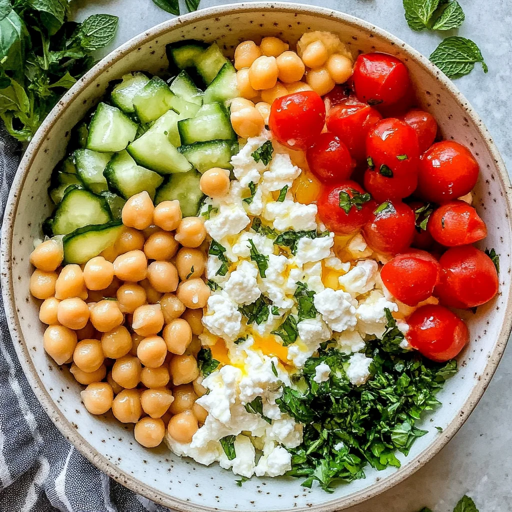 Cottage Cheese and Chickpea Salad: A Refreshing Delight