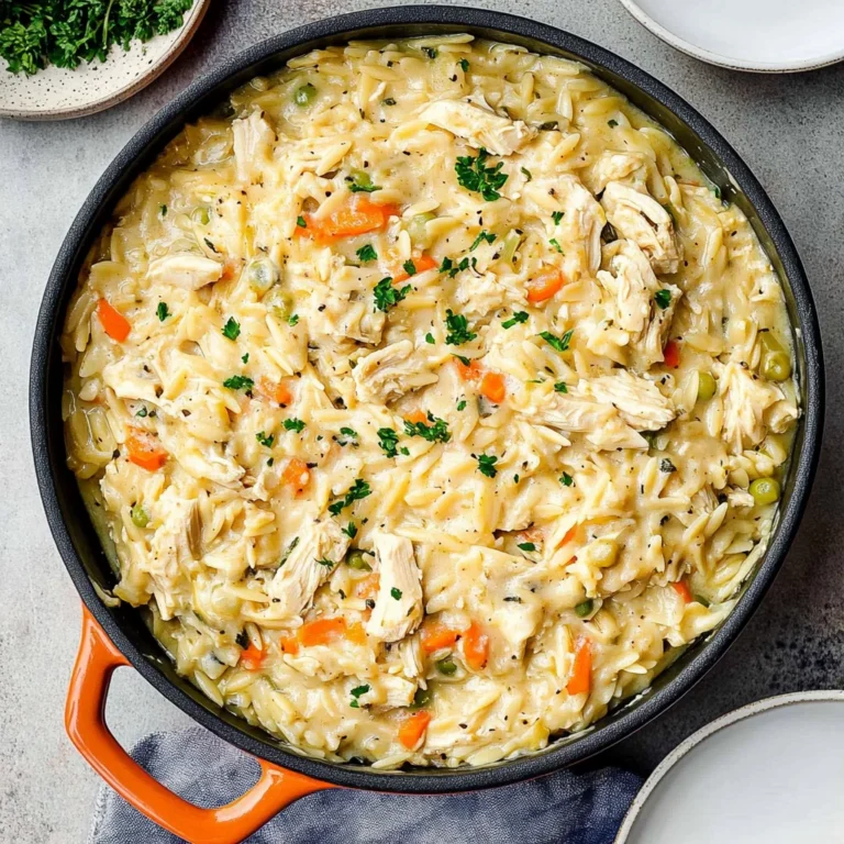 Creamy Chicken Pot Pie Orzo Recipe: Comfort in Every Bite