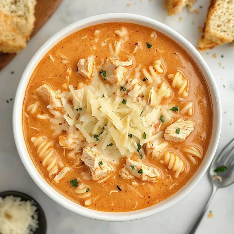 Crock Pot Creamy Chicken Parmesan Soup: Cozy Comfort Bowl