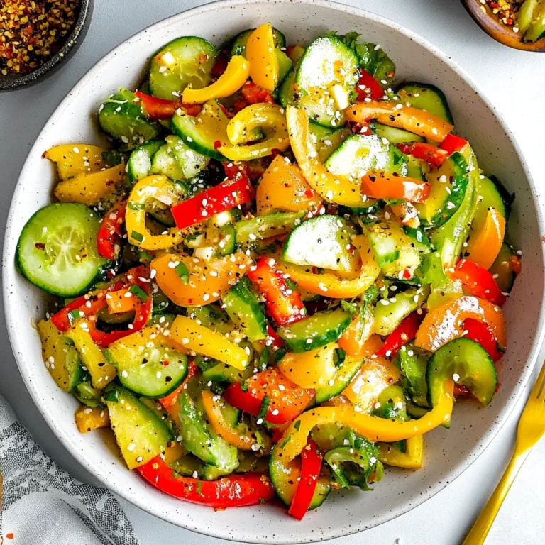 Cucumber Sweet Pepper Salad: Refreshingly Crisp and Light