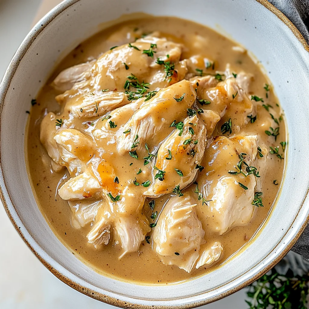 Easy Crockpot Chicken and Gravy: Comfort in Every Bite