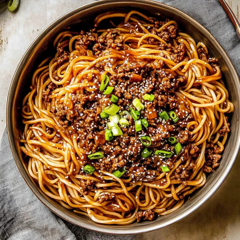 Easy Mongolian Ground Beef Noodles Recipe: Flavorful Delight