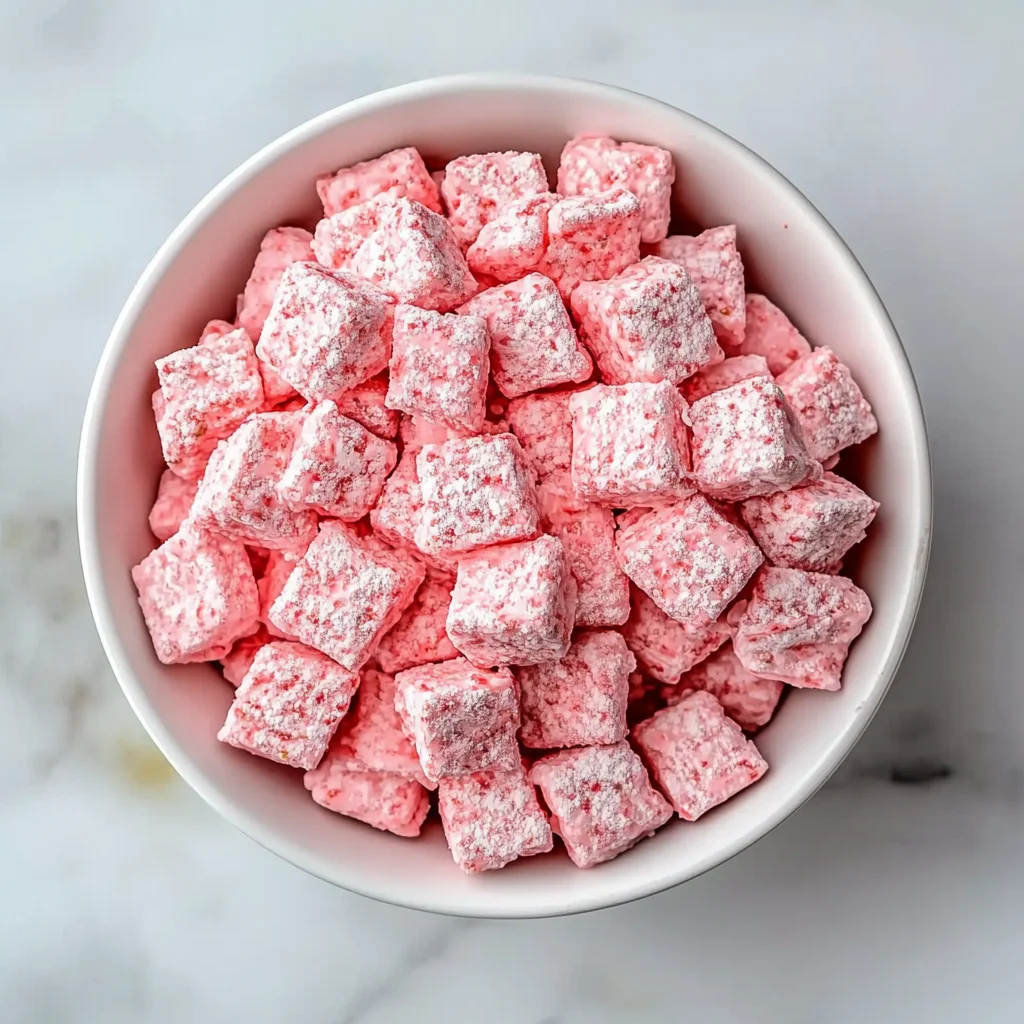 Easy Strawberry Shortcake Puppy Chow: A Sweet Delight