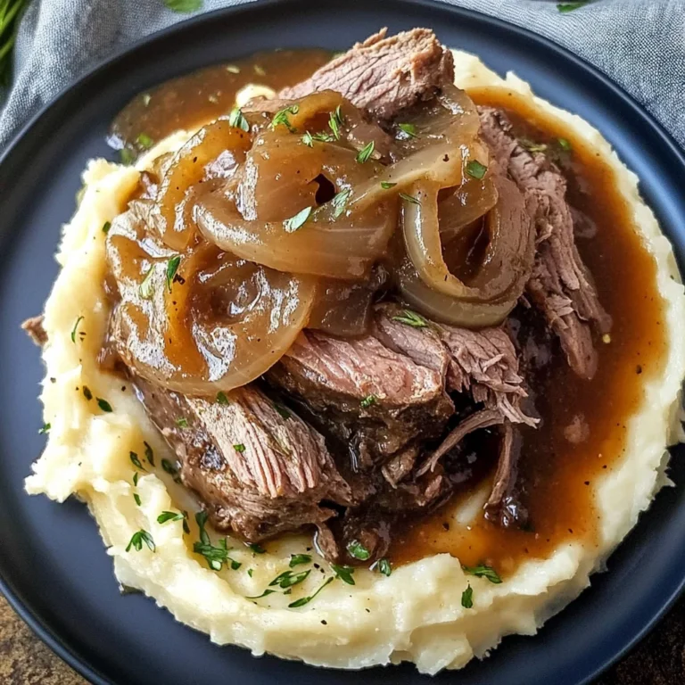 French Onion Pot Roast: Comforting and Savory Delight