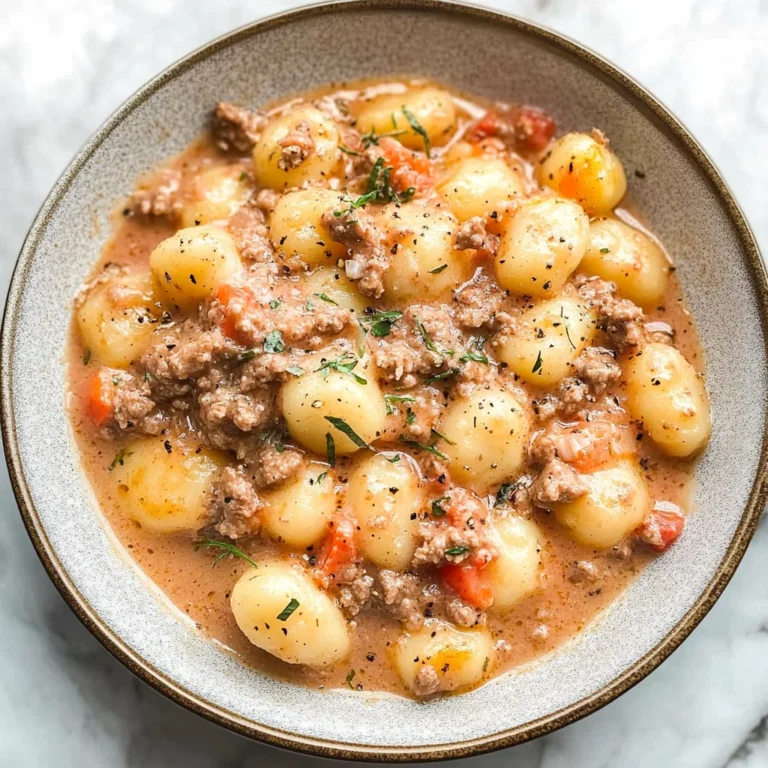Ground Beef Gnocchi: Cozy Comfort in Every Bite