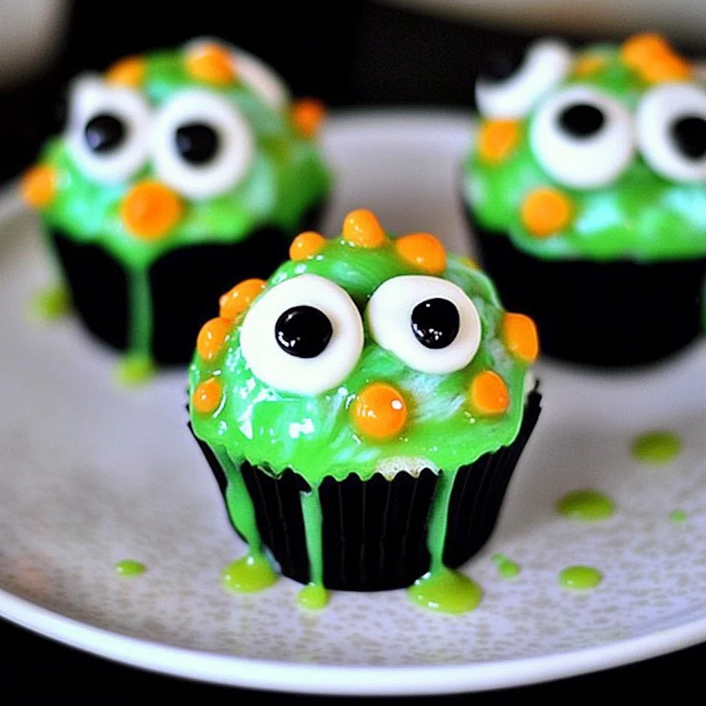 Halloween Slime Cupcakes: Delightfully Creepy Treats
