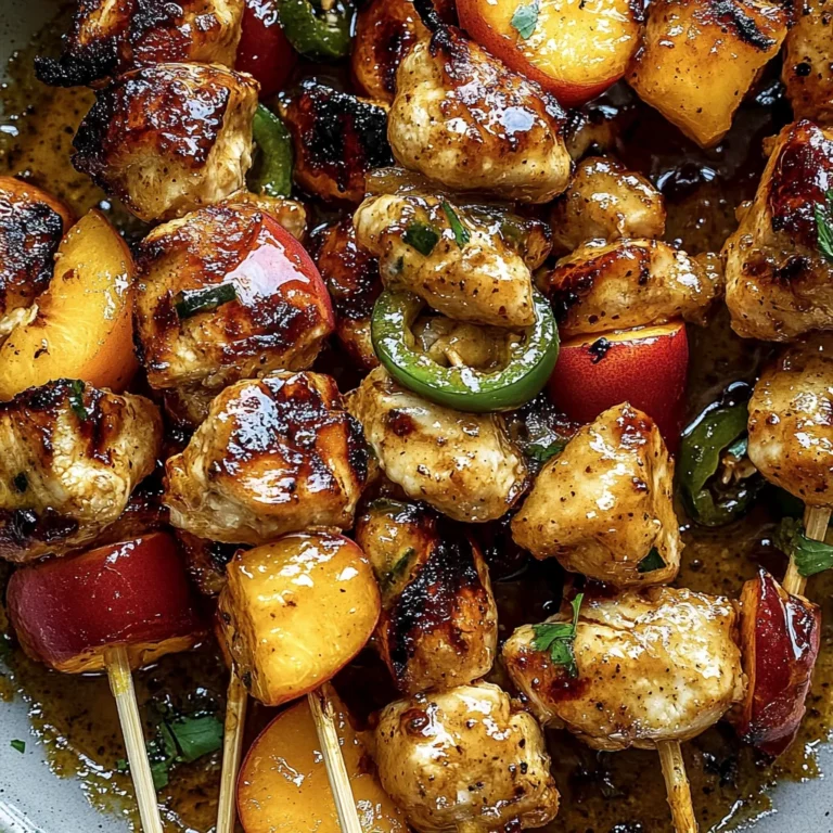 Jalapeno Peach Chicken Skewers: Sweet and Spicy Bliss