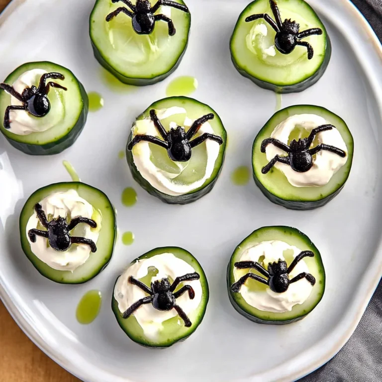 Keto Spider Cucumber Appetizer Bites: Fun & Protein-Packed
