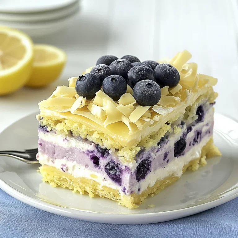 Lemon Blueberry Lasagna: A Creamy Guilt-Free Delight