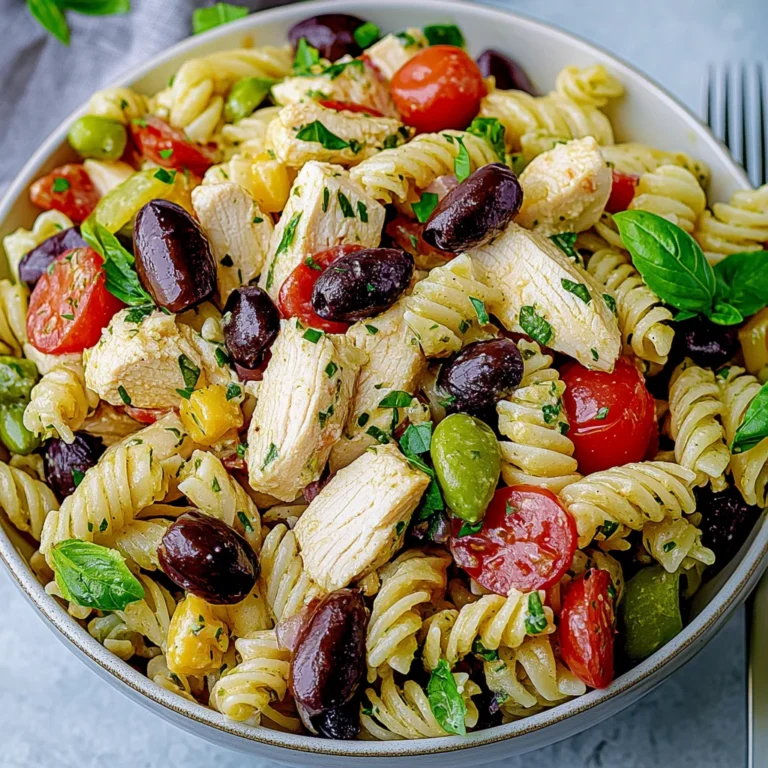 Mediterranean Chicken Pasta Salad: Fresh and Flavorful De…