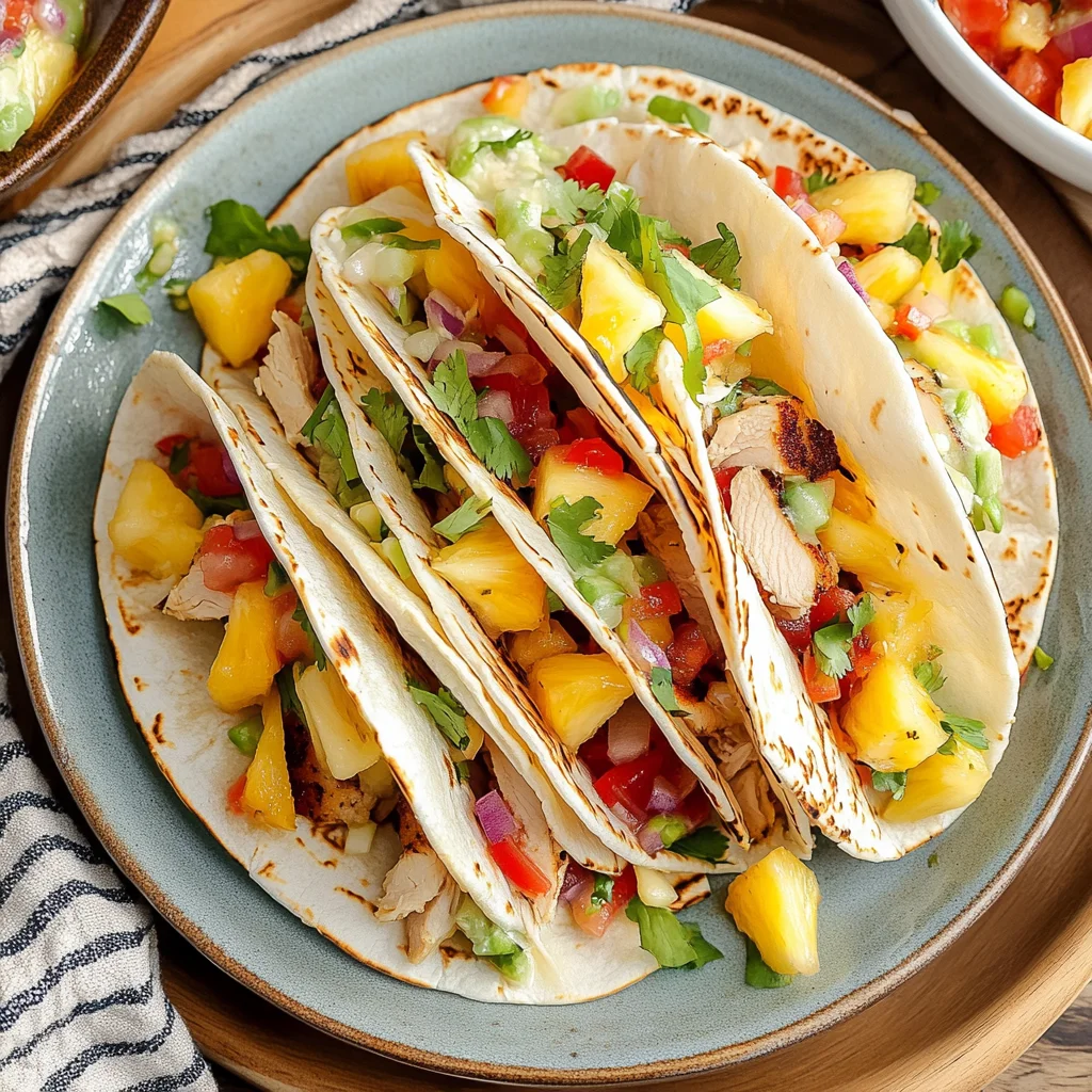 One Pan Chicken & Pineapple Tacos: A Flavor Explosion!