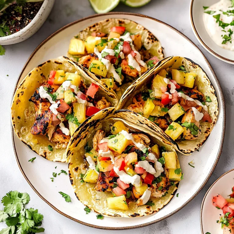One-Pan Chicken and Pineapple Tacos: Flavor Explosion!