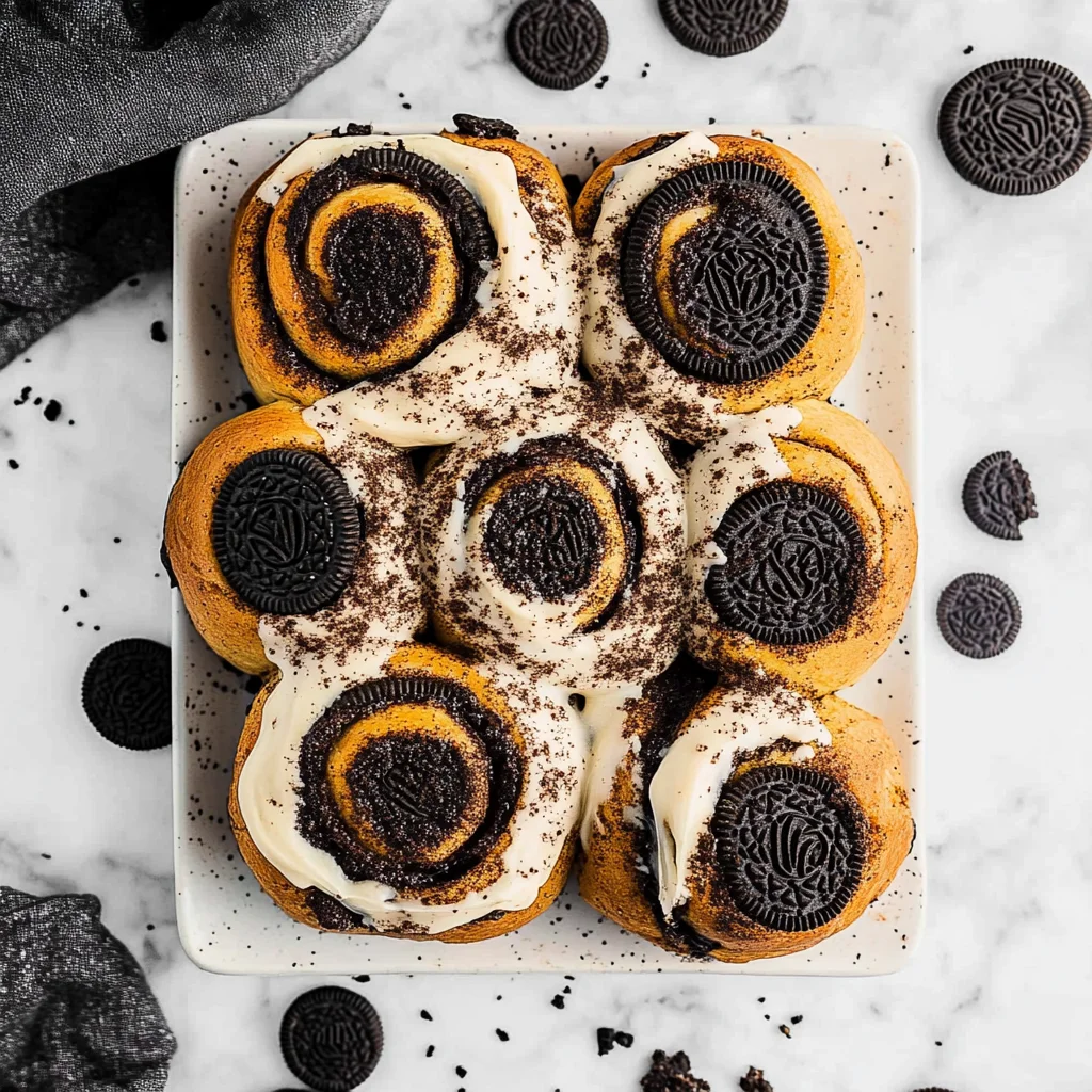 Oreo Cookies and Cream Cinnamon Rolls: Decadent Delight