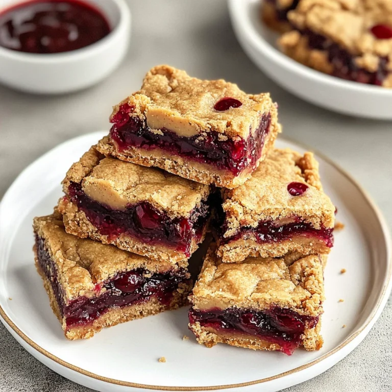 Peanut Butter and Jelly Bars: Chewy Protein-Packed Treats