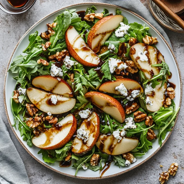 Pear Salad with Balsamic Vinaigrette: Refreshingly Delicious