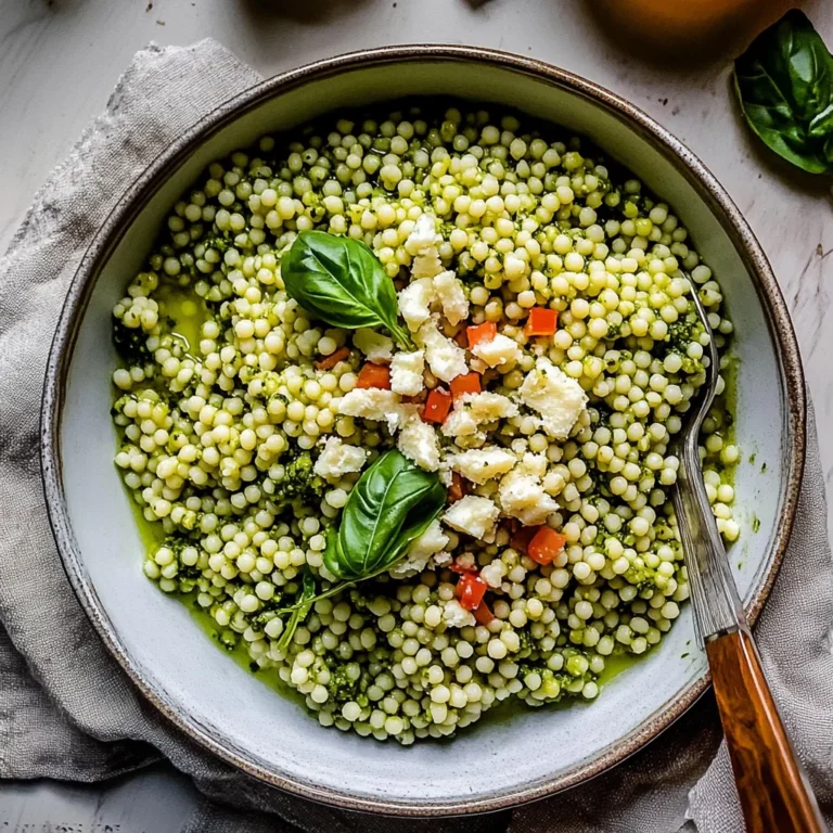 Pesto Couscous: Energizing and Flavor-Packed Delight