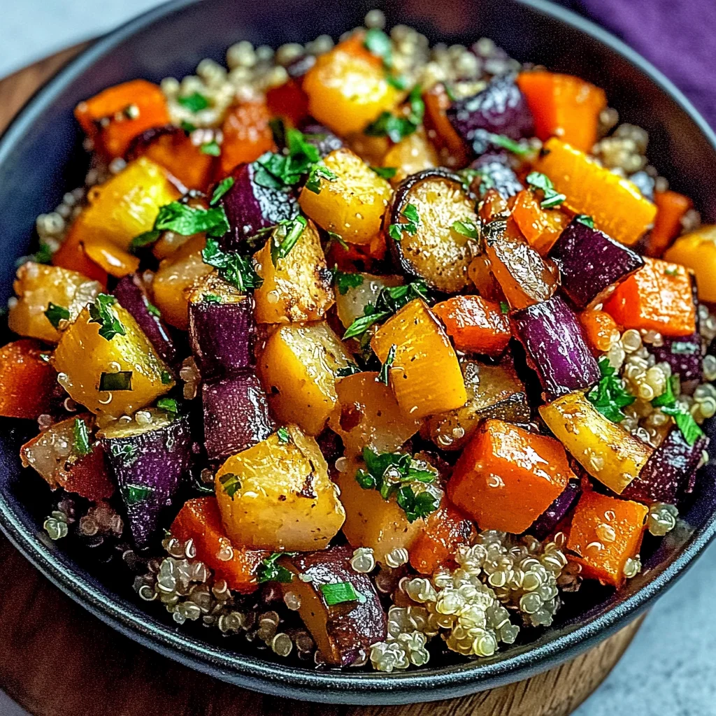Roasted Vegetable Quinoa Bowl: A Hearty Meatless Delight