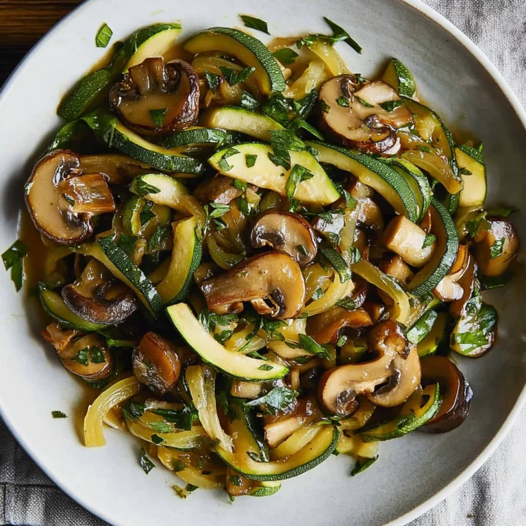 Sauteed Zucchini Mushrooms And Onions: Quick and Savory Side