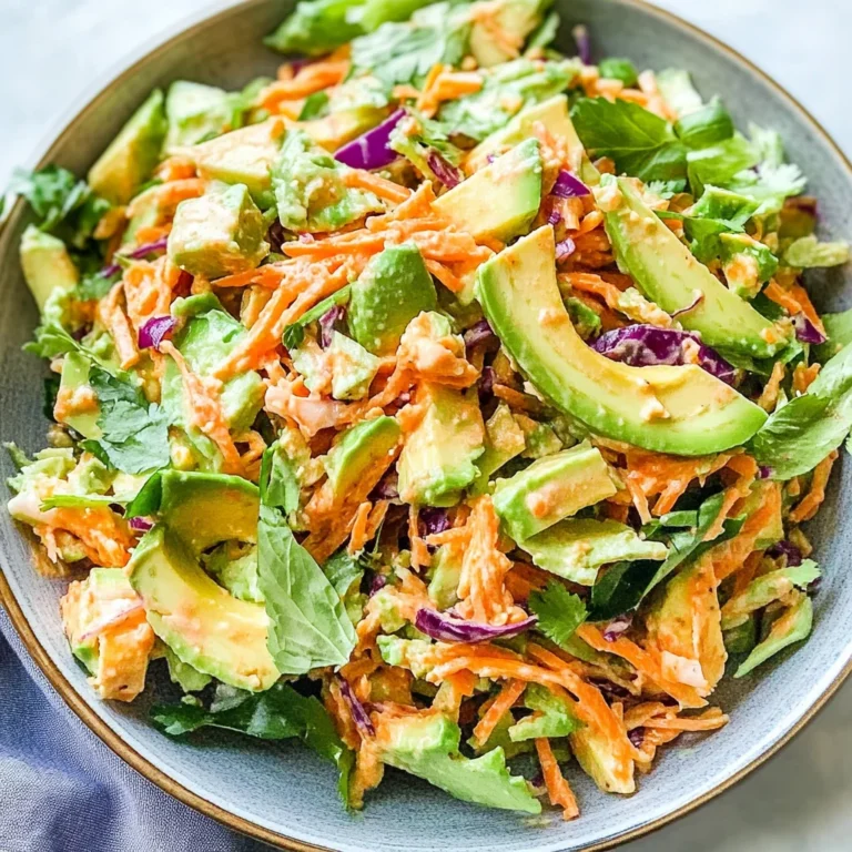 Shredded Thai Salad with Avocado: Fresh & Flavorful Delight