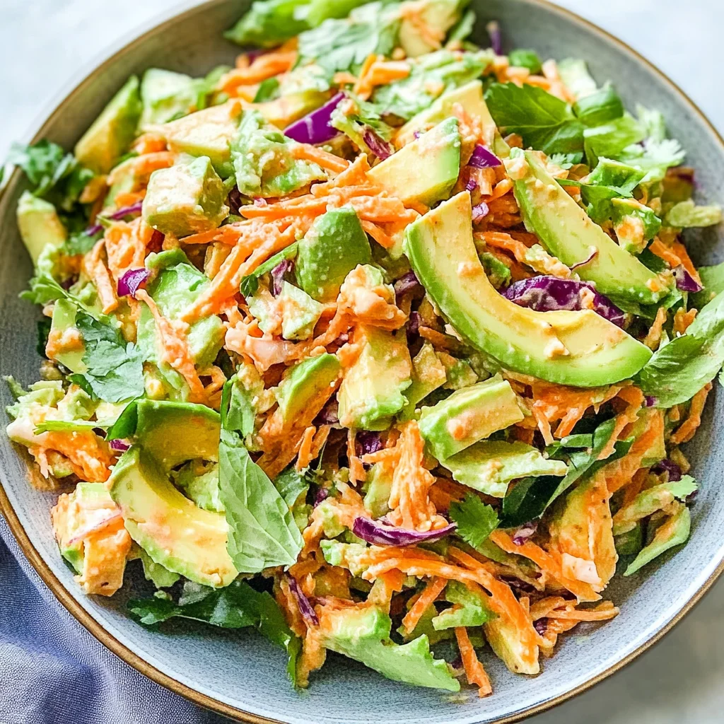 Shredded Thai Salad with Avocado: Fresh & Flavorful Delight