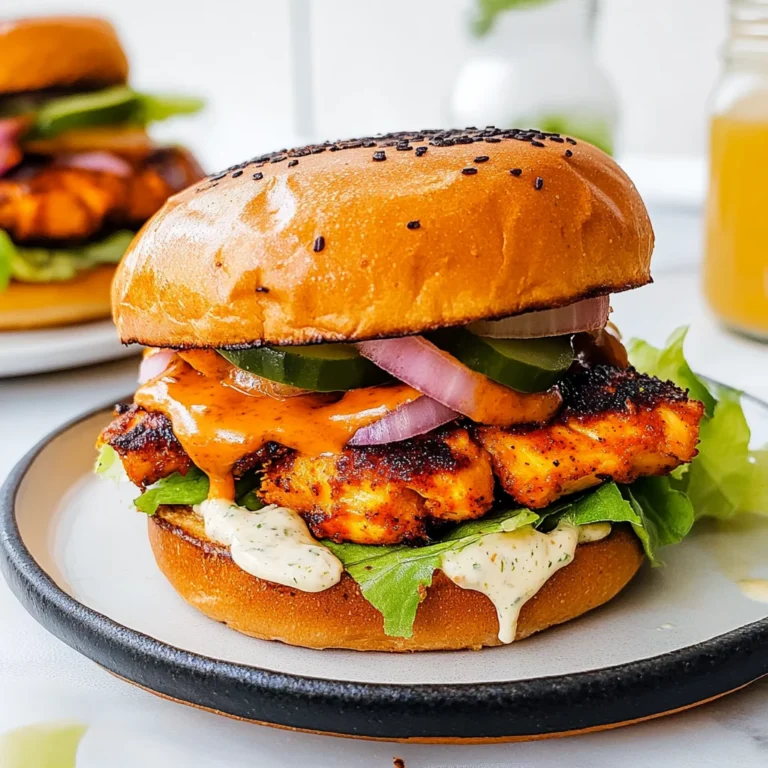 Spicy Chicken Sandwich with Creamy Homemade Sauce: Zesty …