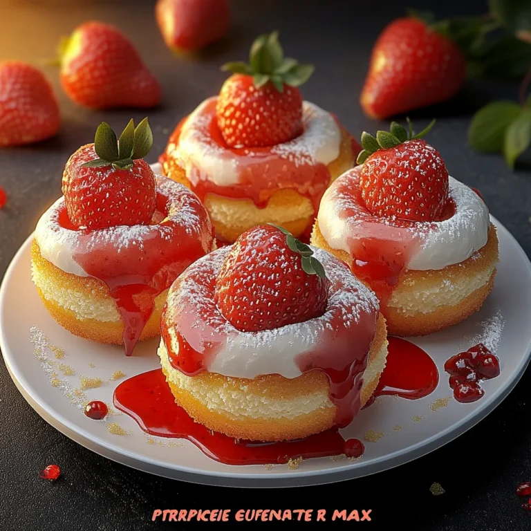 Strawberry Cheesecake Stuffed Donuts: Irresistibly Creamy