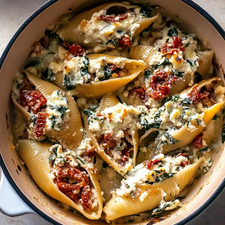 Sun-Dried Tomato and Ricotta Stuffed Shells: Cheesy Bliss