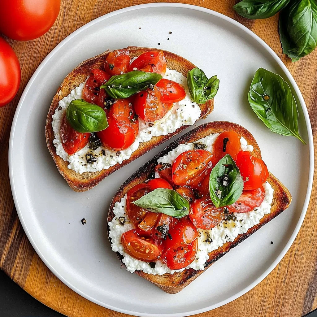 Tomato and Cottage Cheese Toast: A Savory Delight!