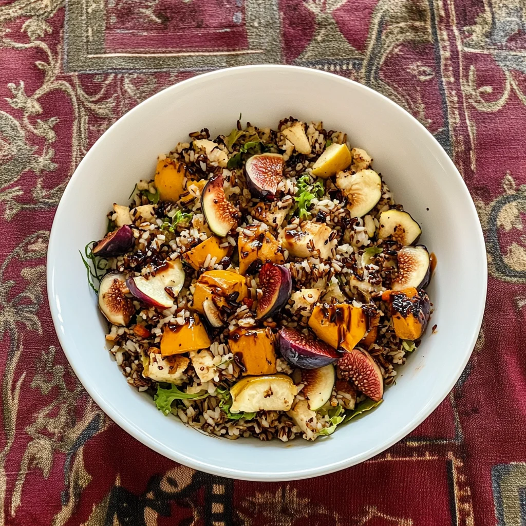 Wild Rice Harvest Bowls with Fig Balsamic Vinaigrette: Nu…