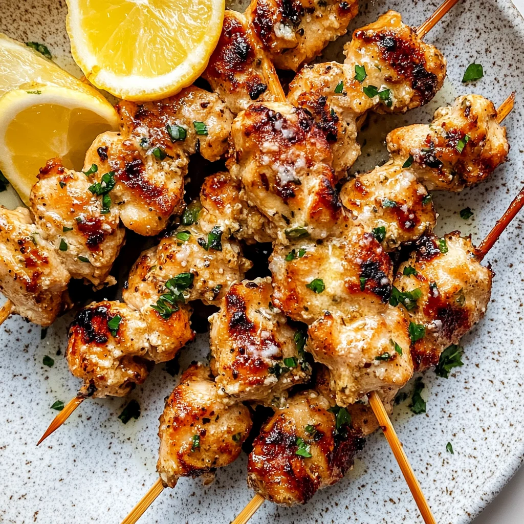 Garlic Parmesan Chicken Skewers: Flavor-Packed Delight