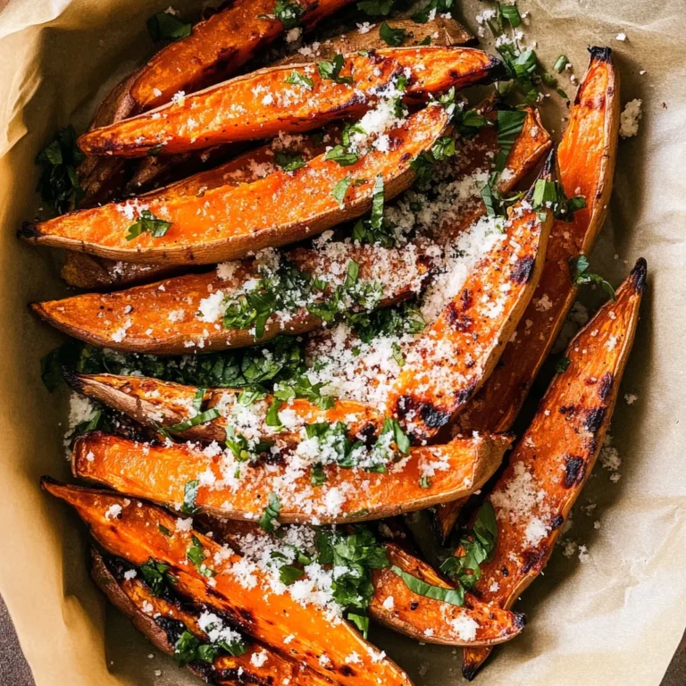 Garlic Parmesan Sweet Potato Wedges: A Flavor Explosion