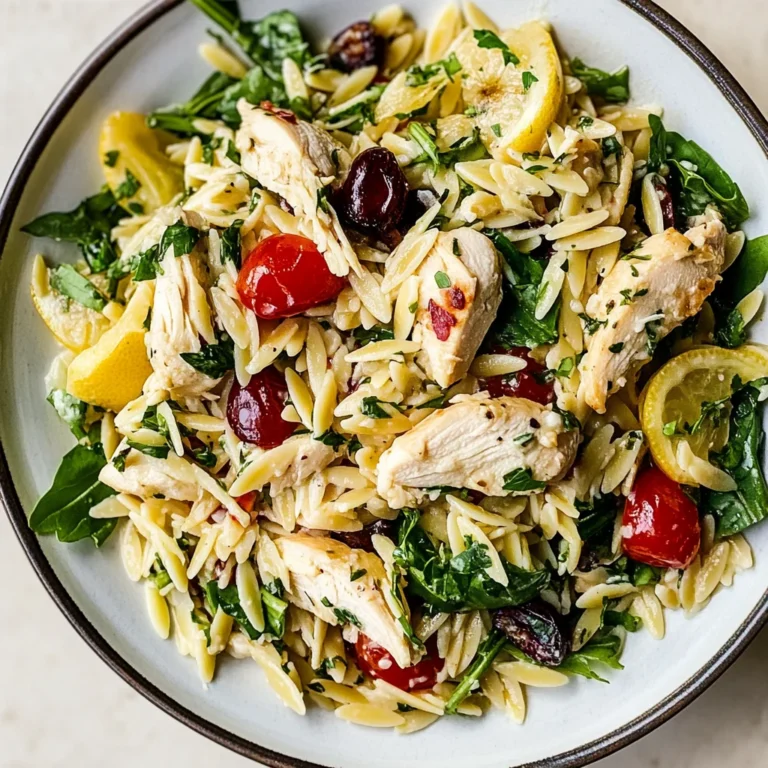 Lemon Orzo Salad with Chicken: A Fresh, Zesty Delight