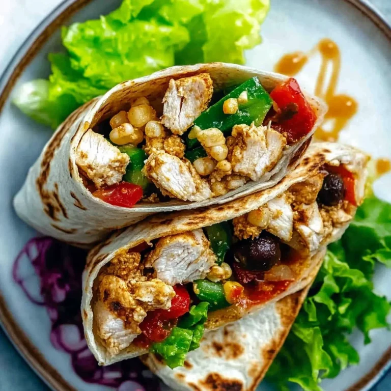 Mediterranean Chicken Wraps: Flavor-Packed and Easy