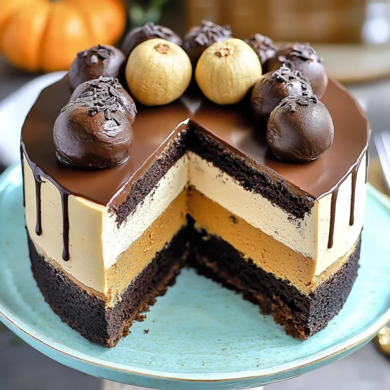 Pumpkin Chocolate Mousse Cake: Decadent Fall Delight