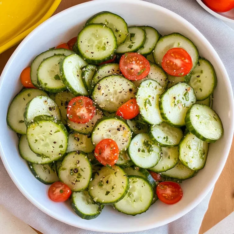 Quick Italian Cucumber Salad: Refreshingly Crisp Delight