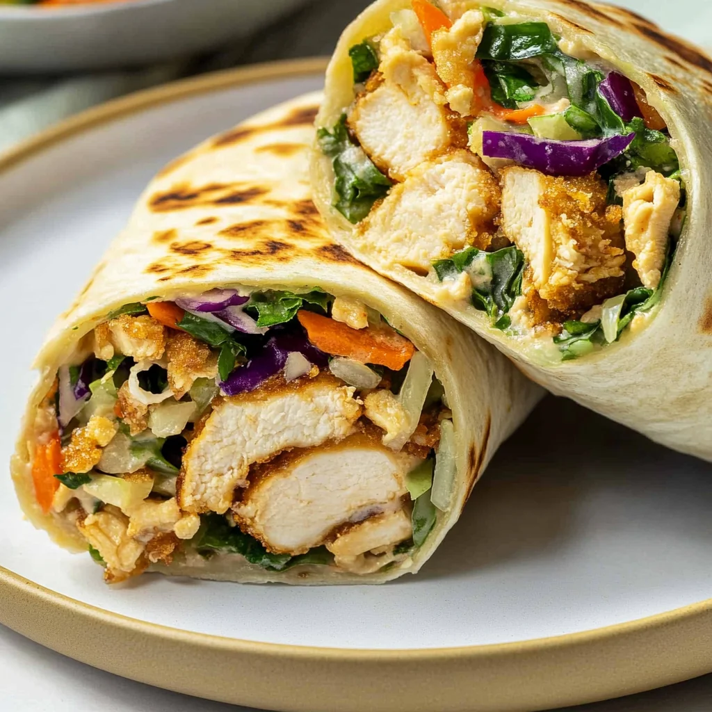 Thai Chicken Wrap with Crunchy Asian Slaw: Flavor-Packed …